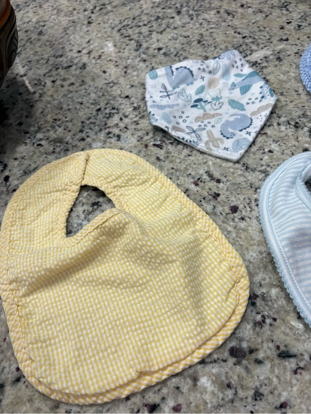 Bundle of 5 boys bibs 3 GUC 2 fair No rips or tears